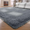 Shag Rugs 8x10 Living Room Shag Area Rug - Gray Large Fluffy Soft