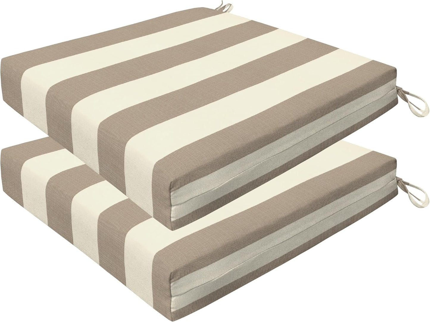 Honeycomb Outdoor Set of 2 Seat Pads for Patio Furniture