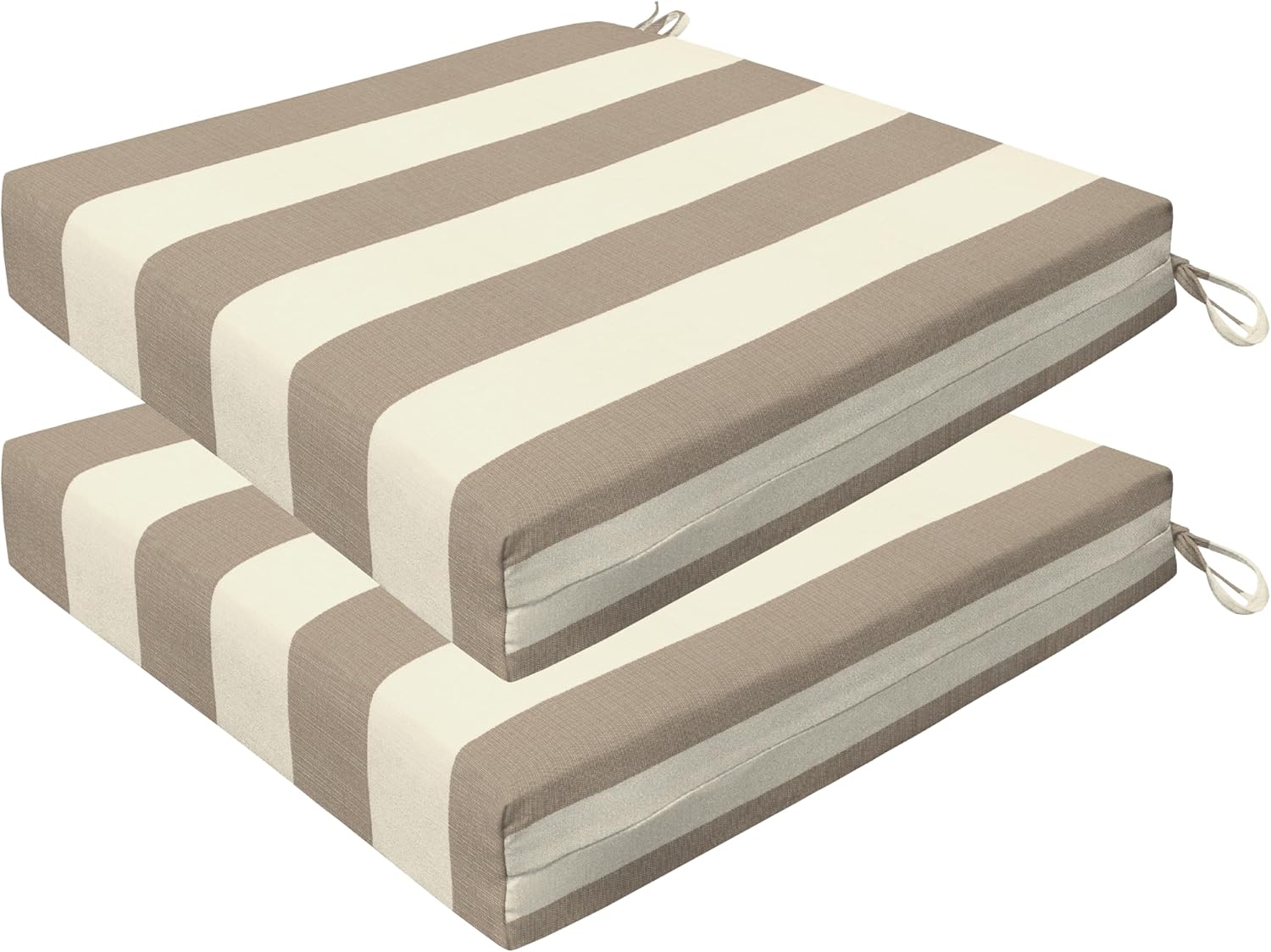Honeycomb Outdoor Set of 2 Seat Pads for Patio Furniture