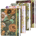 Spiral Notebook 4 Pack A5 Lined Journal Set - Durable Hardcover