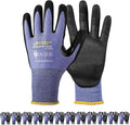 3 Pairs Safety Work Gloves for Men - Level 5 Cut Resistant