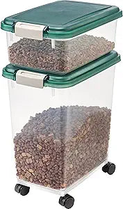 Airtight Pet Food Storage Container Combo for Dogs and Cats