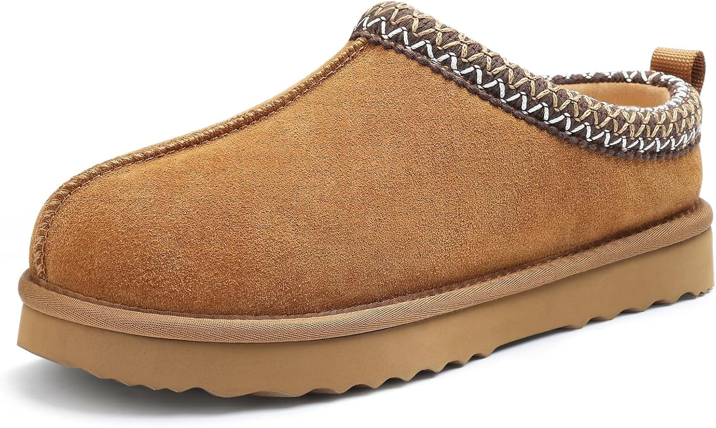 Genuine Suede Cozy Slippers - Stay Warm in Style!