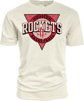 Blue 84 Houston Rockets Ringspun Triblock Ivory T-Shirt - Fan Favorite