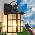 Motion Sensor Porch Lights Outdoor with Remote Control - Dusk-to-Dawn