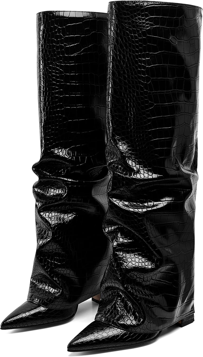 Synchoiss Womens Knee High Boots for Wide Calf Fashion Style