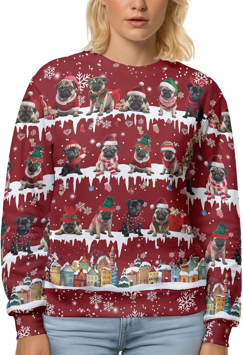Funny Pet Knit Christmas Sweater for Pet Lovers and Friends