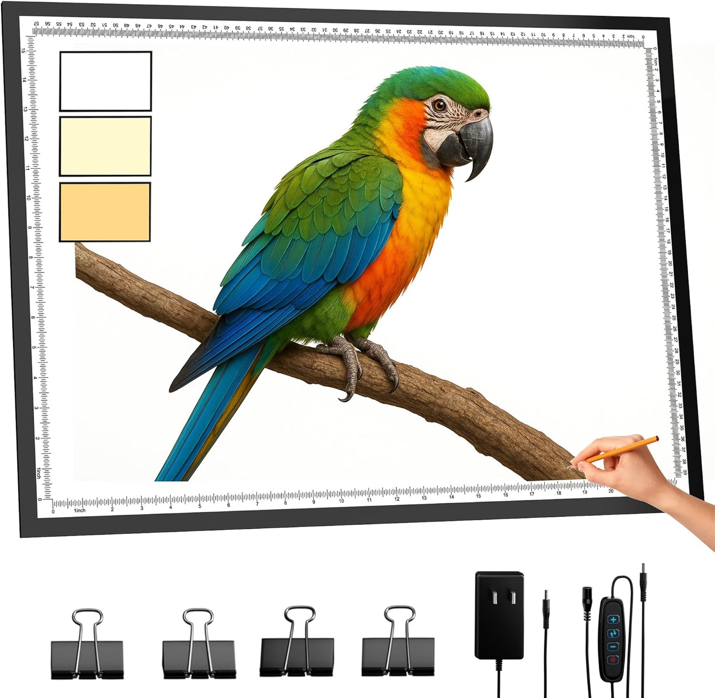 A2 Light Pad 26in x 19in with 10000 LUX Brightness for Art