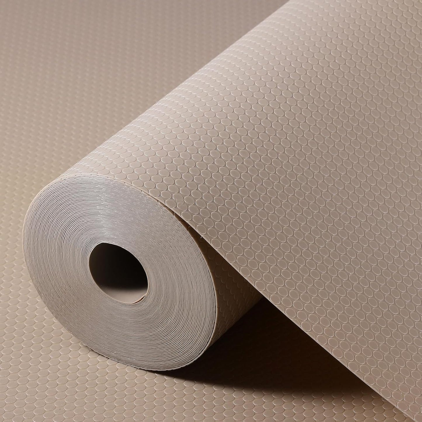 Beige Shelf Liners for Kitchen Cabinets and Refrigerator Use