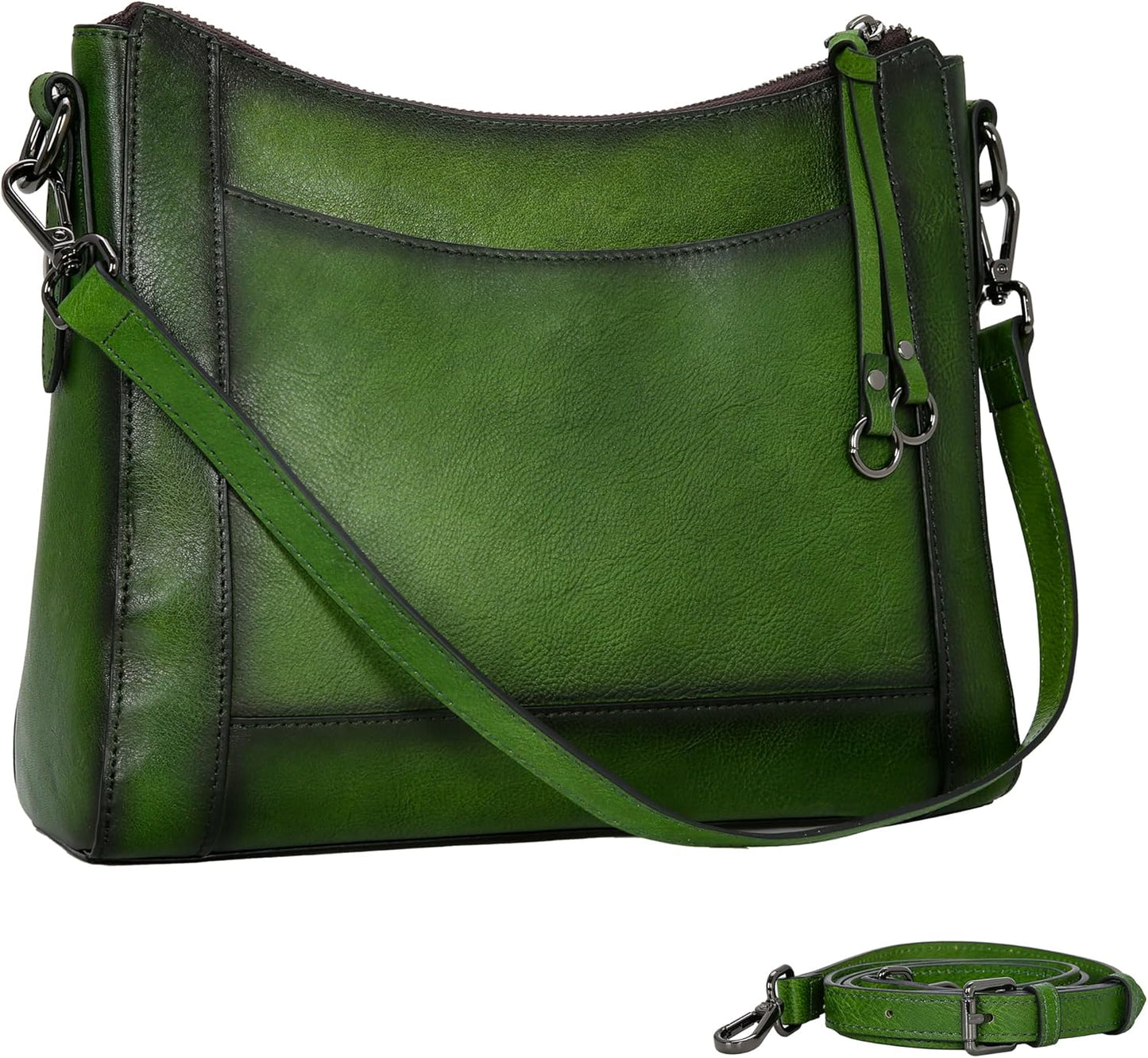 Iswee Leather Crossbody Bags for Women - Stylish Medium Hobo