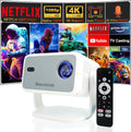 Mini Projector WiFi Bluetooth Native 1080P - Portable Home Theater