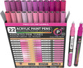 Acrylic Paint Pens 22 Pink Tones Assorted Pro Color Series - Fine