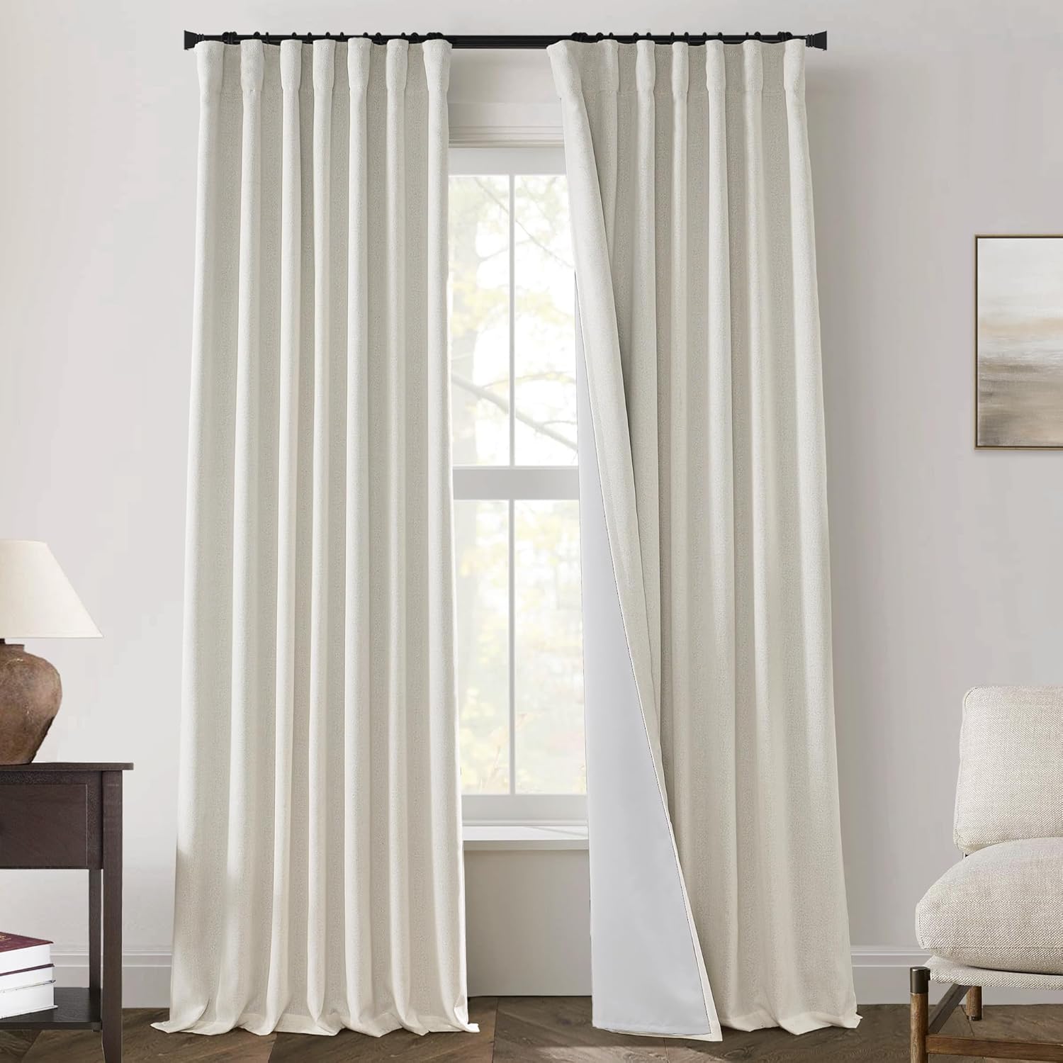 120 Inch Blackout Curtains for Living Room by PANELSBURG