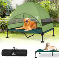 Elevated Outdoor Dog Bed XL with Larger Shade Canopy - Stable Outdoor