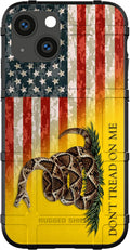 Don't Tread on Me Flag Camo Case for iPhone 13 Pro Max - Rugged
