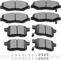 SCITOO Ceramic Brake Pads Front Rear Kit for 2008-2012 Honda Accord