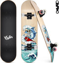 Skateboards for Beginners 31in x 8in Complete Skateboard - Smooth Ride