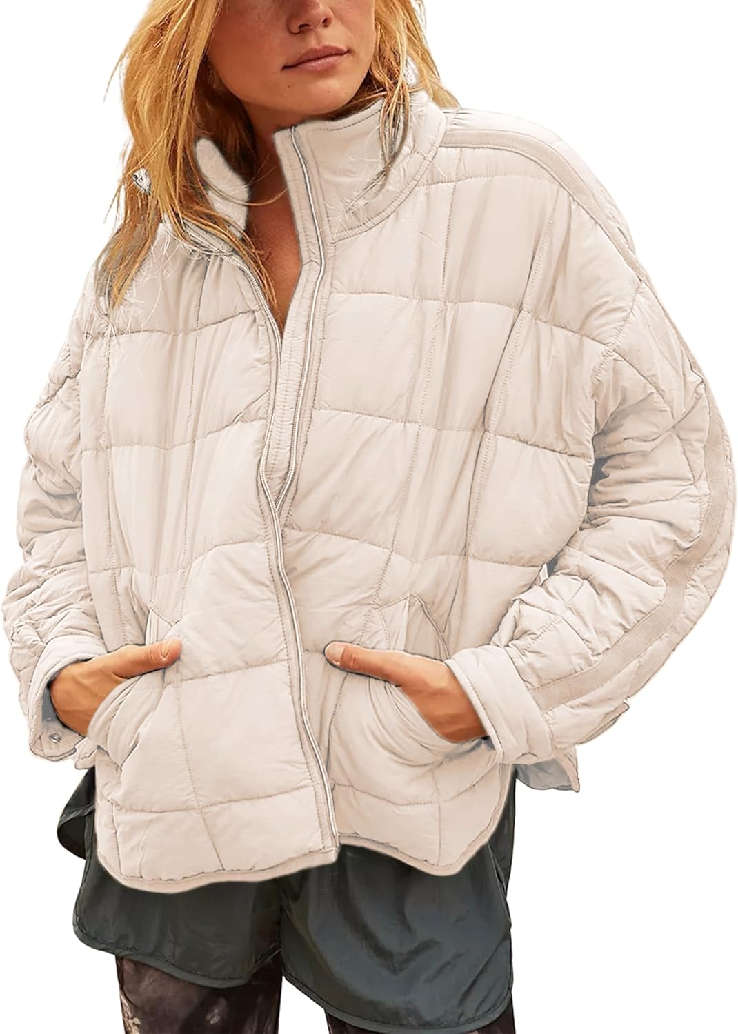 Xiaoxuemeng Womens Quilted Puffer Jacket for Stylish Comfort