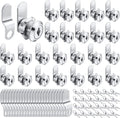 Kenning 24 Sets Cabinet Locks with Keys - Bulk Replacement Set