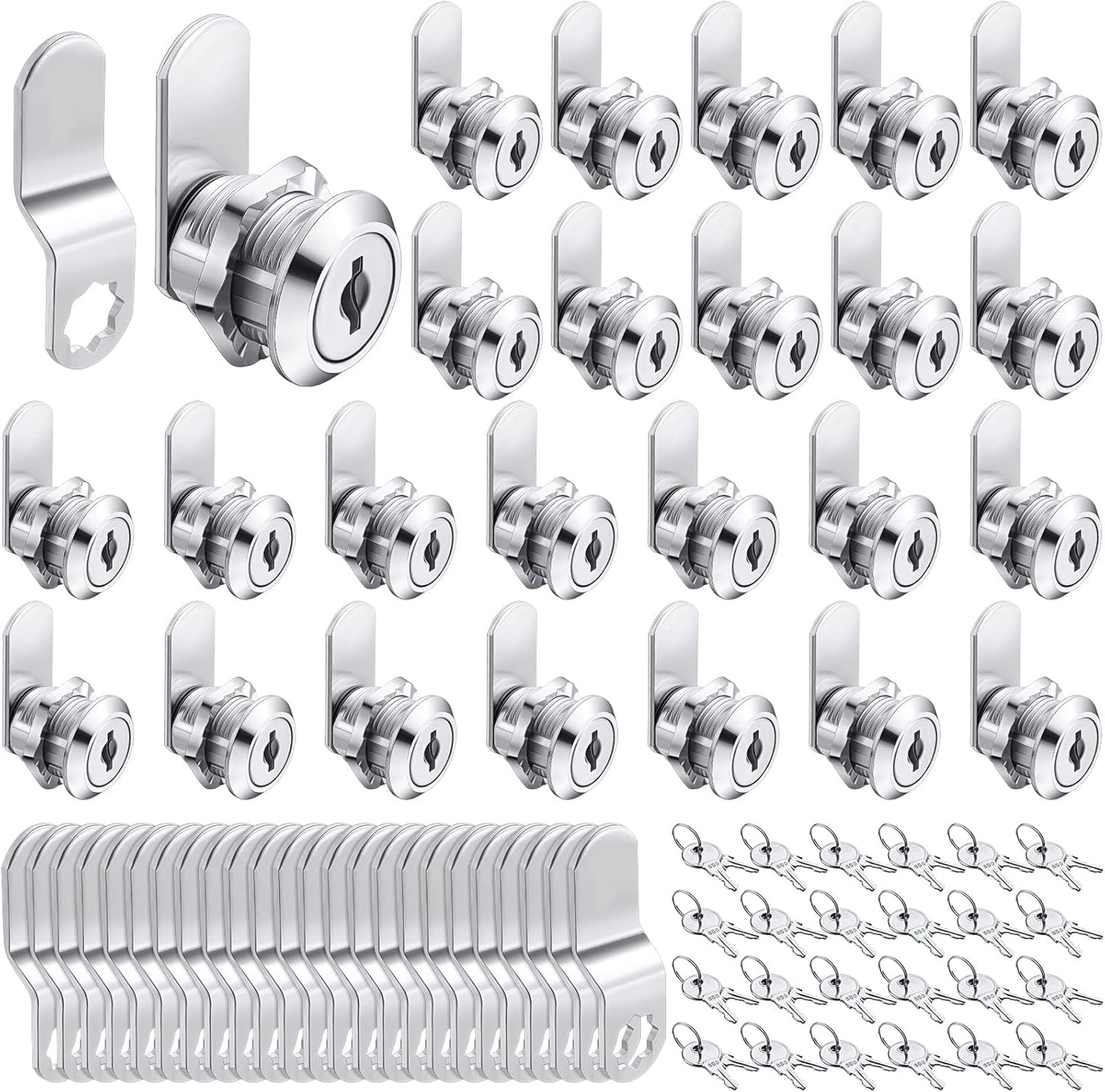 Kenning 24 Sets Cabinet Locks for Secure Drawer and Mailbox Use