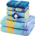 SEMAXE Bath Towel Set of 8 - Colorful Cotton Towels for Home