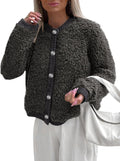 PRETTYGARDEN Faux Fur Cropped Coat - Cozy Fall Winter Outerwear