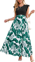 Maternity Sleeveless Ribbed Maxi Dress - Comfortable Summer Fit OUGES