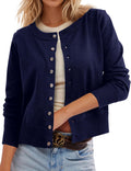 Leopard Cardigan Open Front Button Up Sweater - Cropped Cheetah Knit