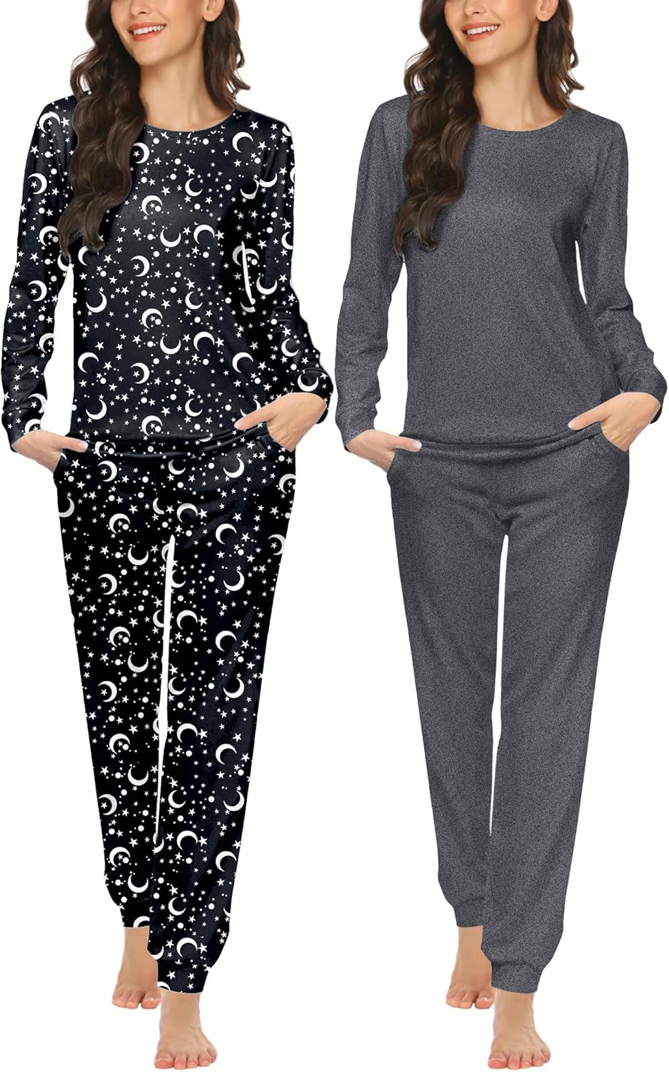 Ekouaer 2 Pack Women's Pajama Set for Ultimate Comfort