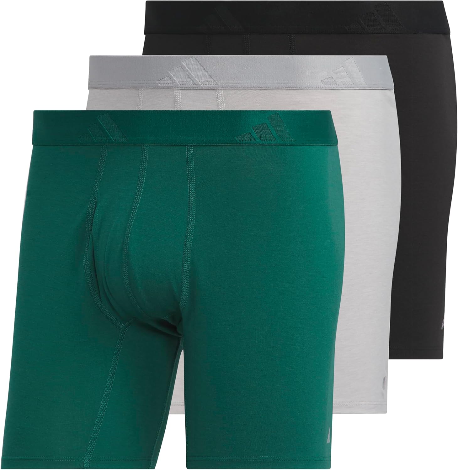 adidas Men's Boxer Briefs 3-Pack for Luxe Comfort and Fit