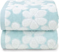 Cotton Towels for Bathroom Decor with Floral Jacquard Design