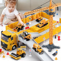 Kids Construction Toys Set with Crane, Excavator and 60 Pieces - Value