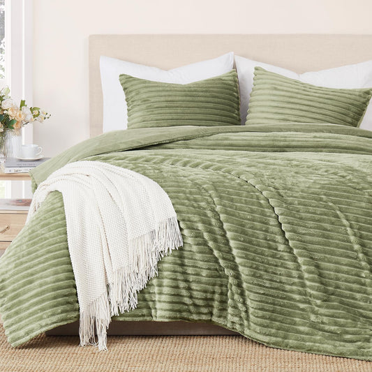 Geniospin Fleece Twin Comforter Set for Cozy All Season Warmth