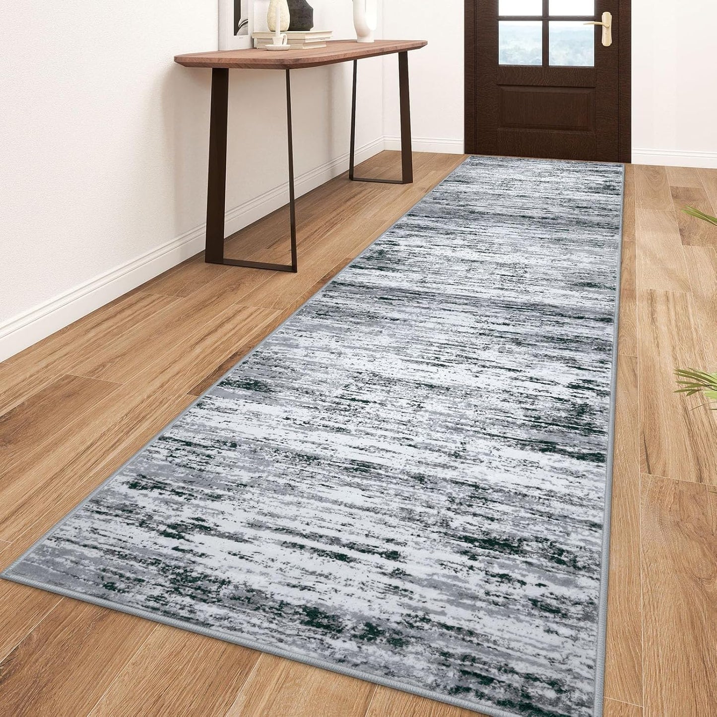 Modern Abstract Runner Rug 3x10 for Stylish Home Decor