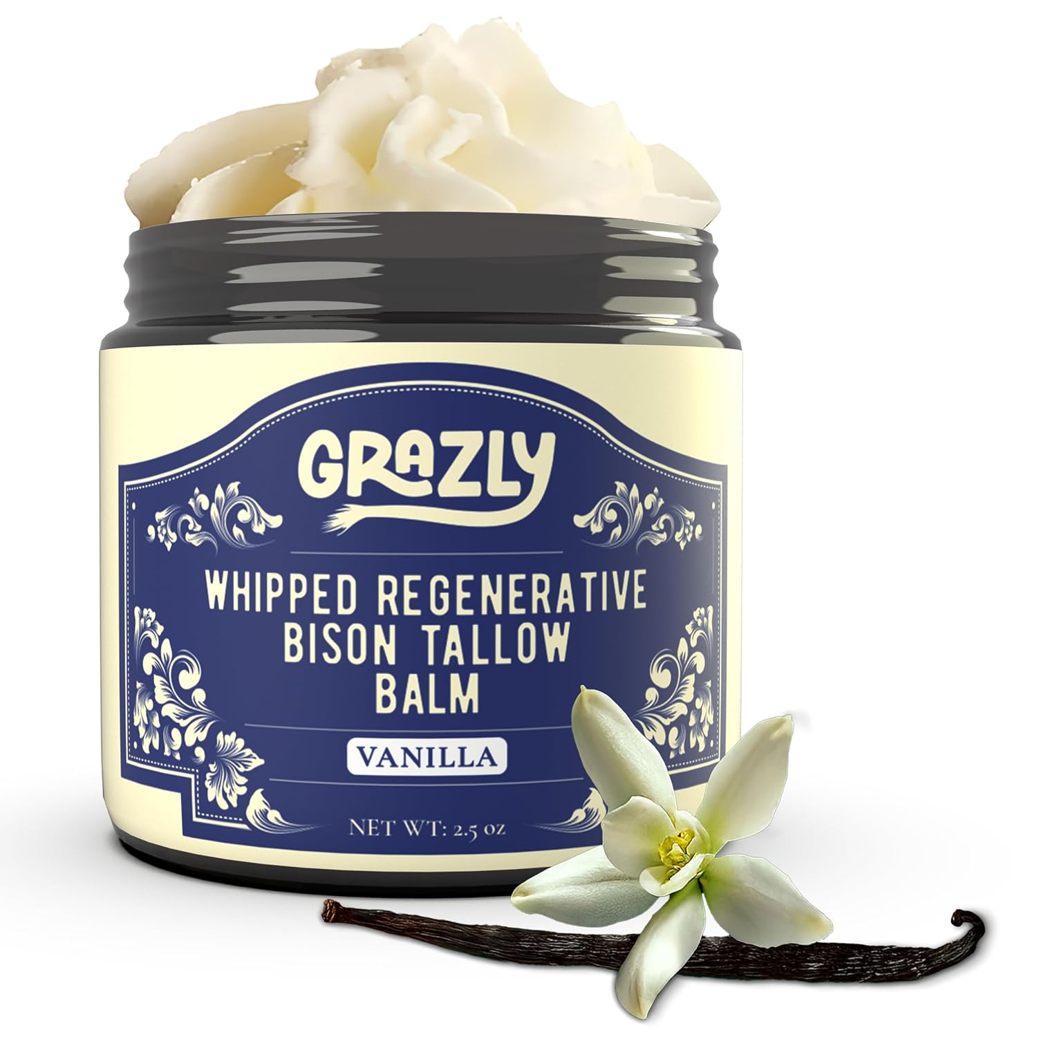 Whipped Bison Tallow Balm with Manuka Honey for Skin Nourishment