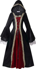 Colorful House Medieval Tea Party Dress Victorian Bubble Sleeves