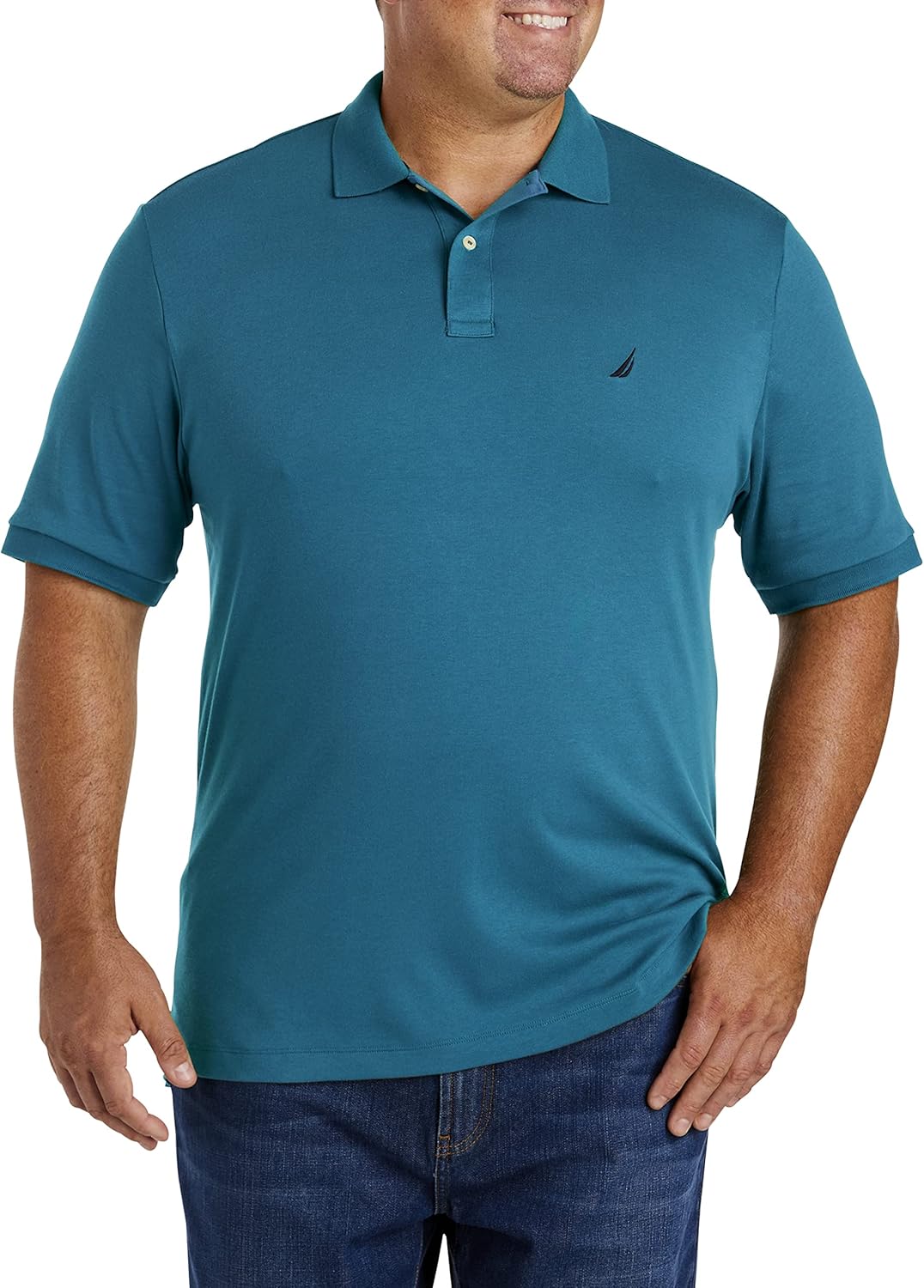 Nautica Men's Performance Pique Polo Shirt for Active Lifestyle