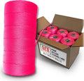 Pink Mason Line String - #18 Braided Nylon, 6,000 ft - High Strength