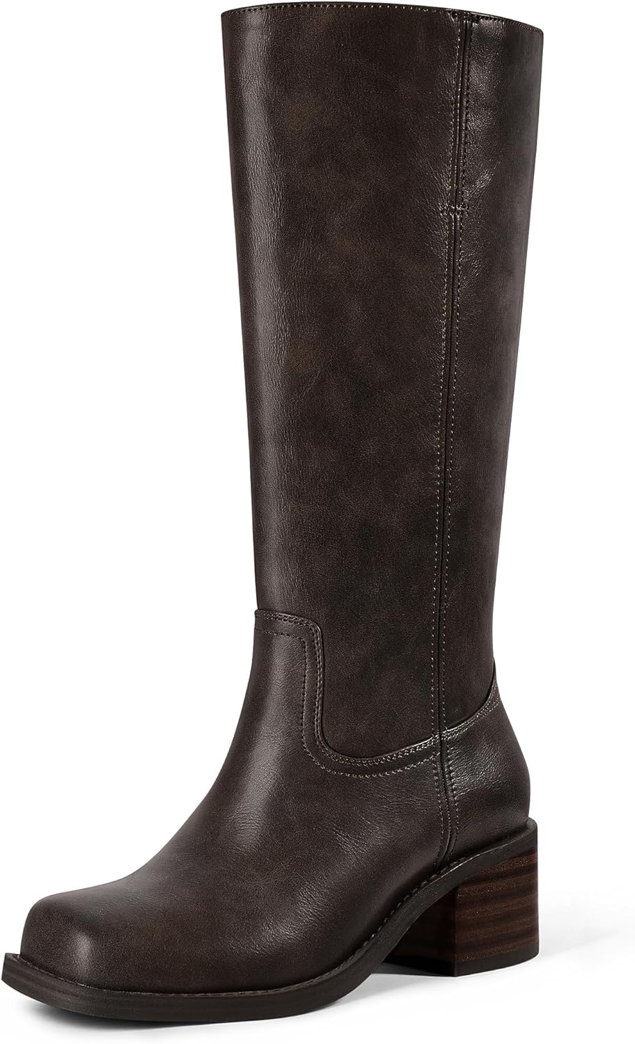 MUCCCUTE Campus Knee High Boots for Women with Wide Calf Style