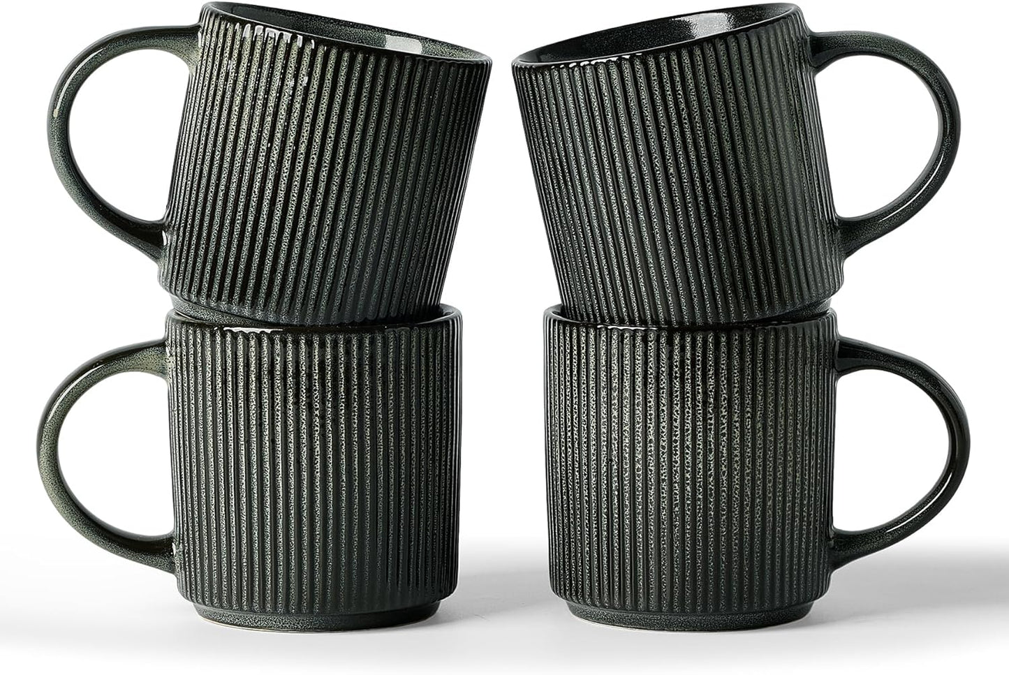 Famiware Coffee Mug Set for 4 - Elegant 12 oz Drinkware