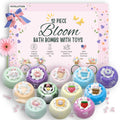 Bloom Bath Bombs 12pc with Toys for Girls - Fun Fizzy Bath Set