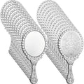 Vintage Handheld Mirror 24 Pcs Set - Portable Embossed Princess