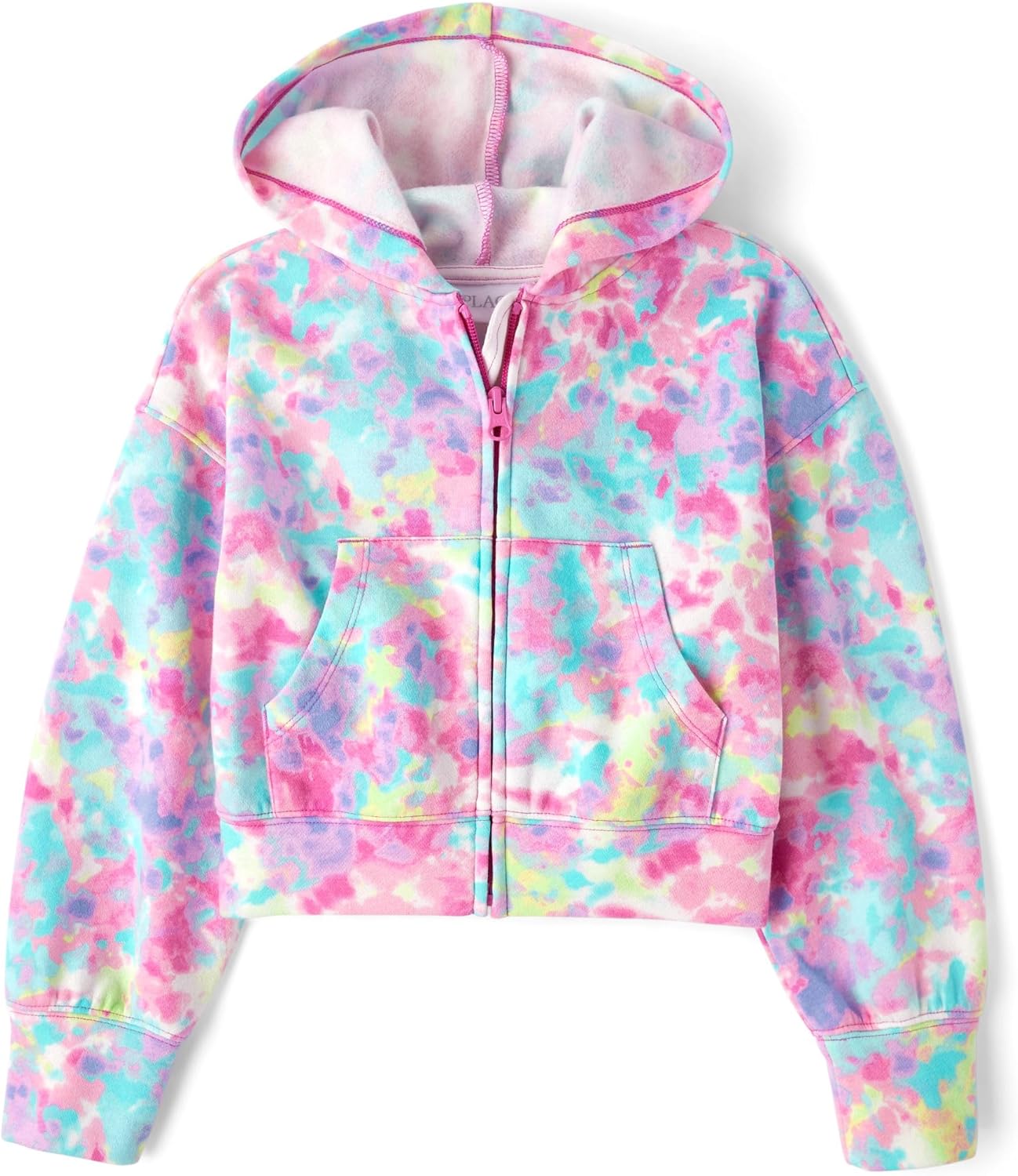 Girls Long Sleeve Hooded Fleece Full Zip Up for Cozy Comfort