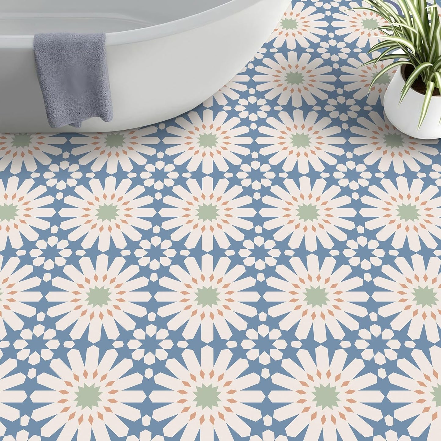 MORCART Peel and Stick Floor Tile - Easy Installation Vinyl Tiles