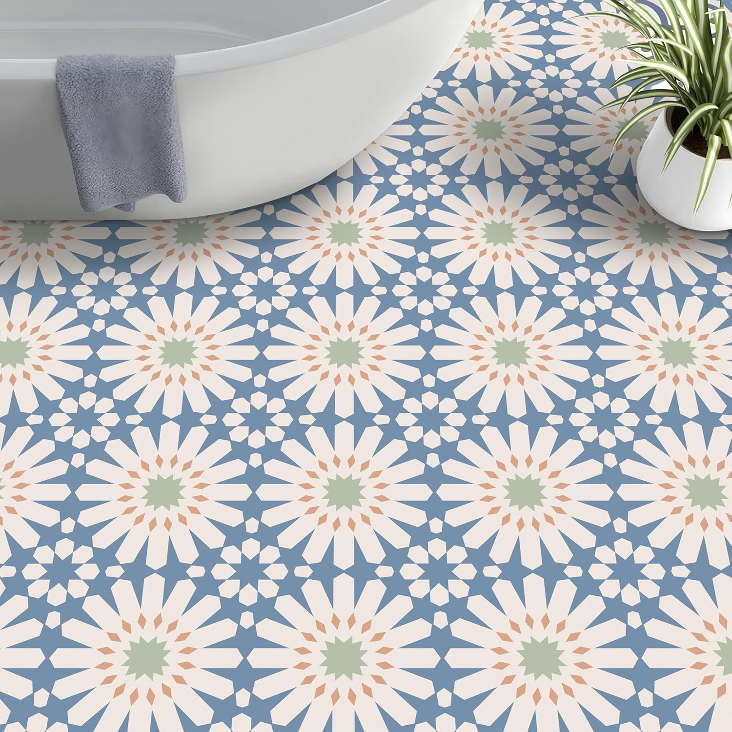 MORCART Peel and Stick Floor Tile - Easy Installation Vinyl Tiles