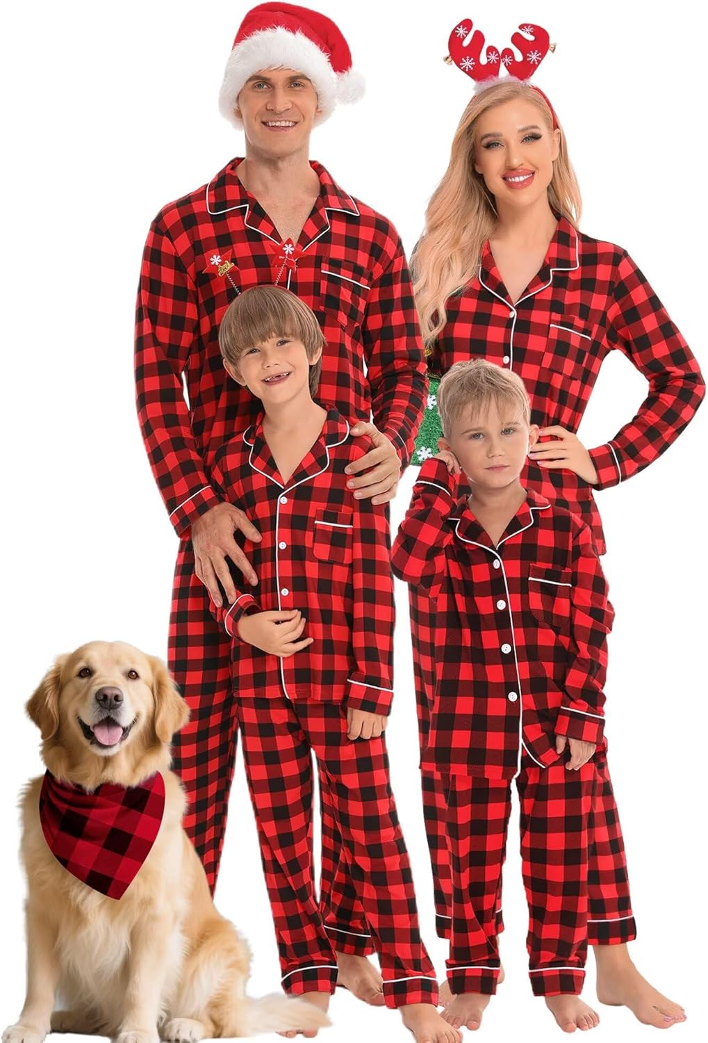 SWOMOG Matching Family Christmas Pajamas Set for Cozy Holidays