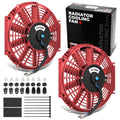 12 in High Performance Slim Radiator Fan Pair - Push/Pull Cooling