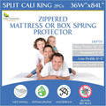 Split California King Mattress/Box Spring Encasement - Waterproof
