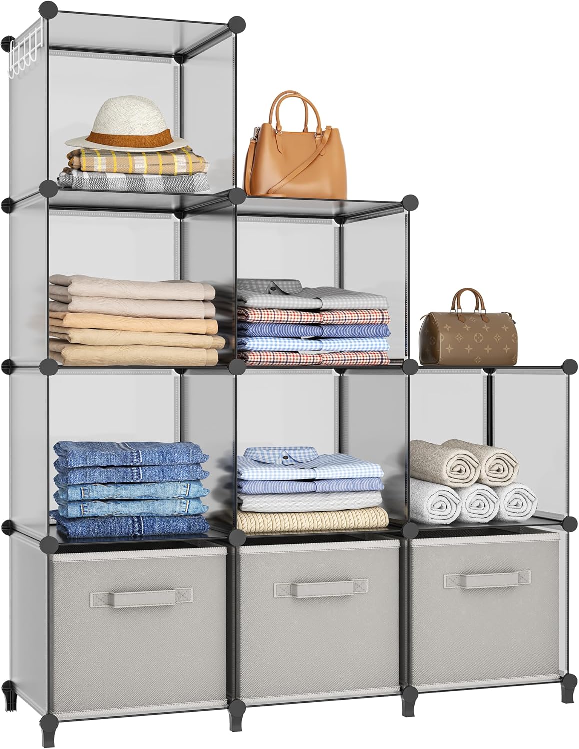 HOMIDEC 9 Cube Storage Organizer for Clothes and More