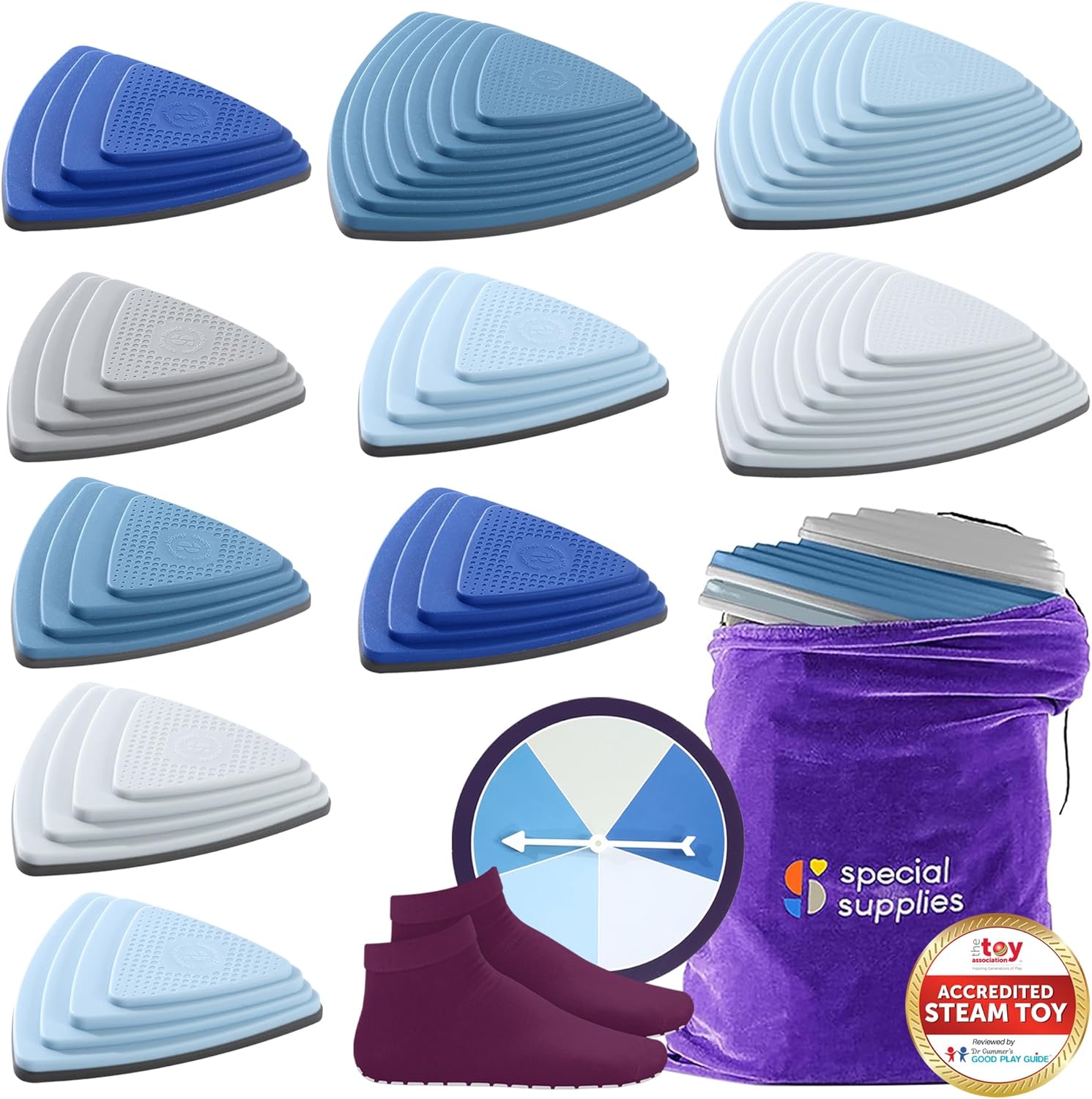 10 Stepping Stones for Kids Balance Blocks for Indoor Outdoor Fun